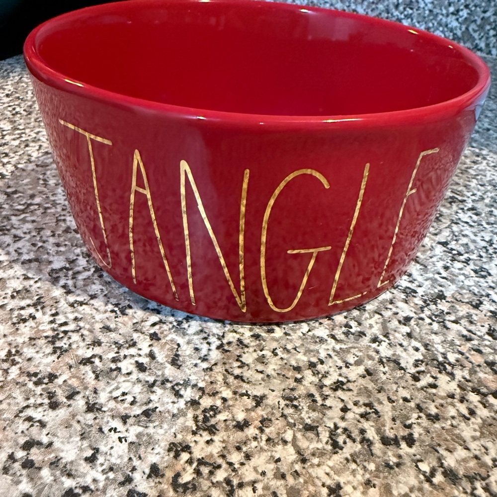 Rae Dunn Red Ceramic Bowl - Jangle - NWOT